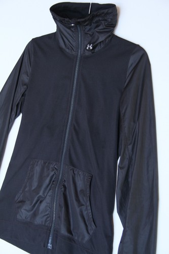 Under Armour Woman's S/P Activewear Full Zip Black High Neck Windbreaker Jacket - Picture 3 of 11
