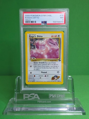 Koga's Ditto (Unlimited) graded PSA 7 for sale on eBay