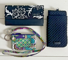 Vera Bradley Lanyard ID Holder Eye Case Sunglasses Wallet Bundle Lot Women