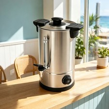 2.11-Gallon Stainless Steel Coffee Urn Commercial Dispenser for Tea Coffee Cater