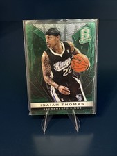 ISAIAH THOMAS /199! 2013-14 Panini Spectra #36 Green Sacramento Kings Thick!
