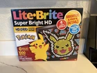 Lite Brite Super Bright HD Pokémon Edition Toy Set 6 Templates 1009 Mini-Pegs