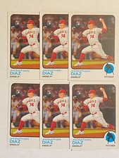2022 Topps Heritage High Number #711 Jhonathan Diaz RC Lot of 6 Angels