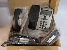 Cisco CP-7912G-CH1-A VoIP Business Phone with 10/100 2 Port Switch New- Open Box