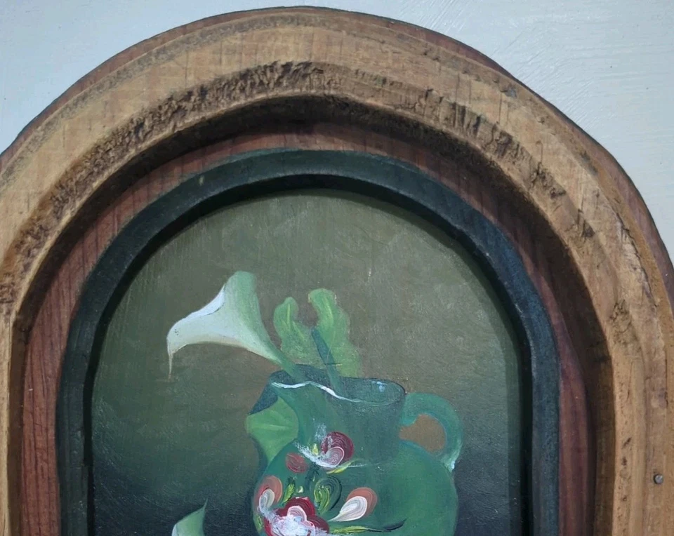 MEXICAN MODERNISM MODERN FOLK ART STILL LIFE FLORAL FLOWERS FRUIT IMPRESSIONISM - Image 3 of 4