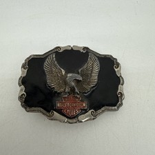 Vintage Harley Davidson 1110 Bald Eagle Belt Buckle Missing Loop
