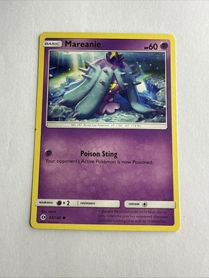 Mareanie 62/149 Sonne & Mond Base Set 2017 NM Pokémon TCG Karte Englisch