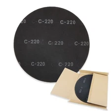 Black Silicon Carbide Sanding Screen Discs 17" 220 Grit for Wood Floors - 10 ...