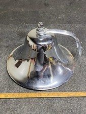 Vintage Nautical Bright Chrome Finish 8  Bell Ship Boat