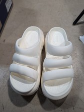 Crocs Unisex Mega Crush Triple Strap 209842-0WV Chalk White M/6 W/8 Chunky