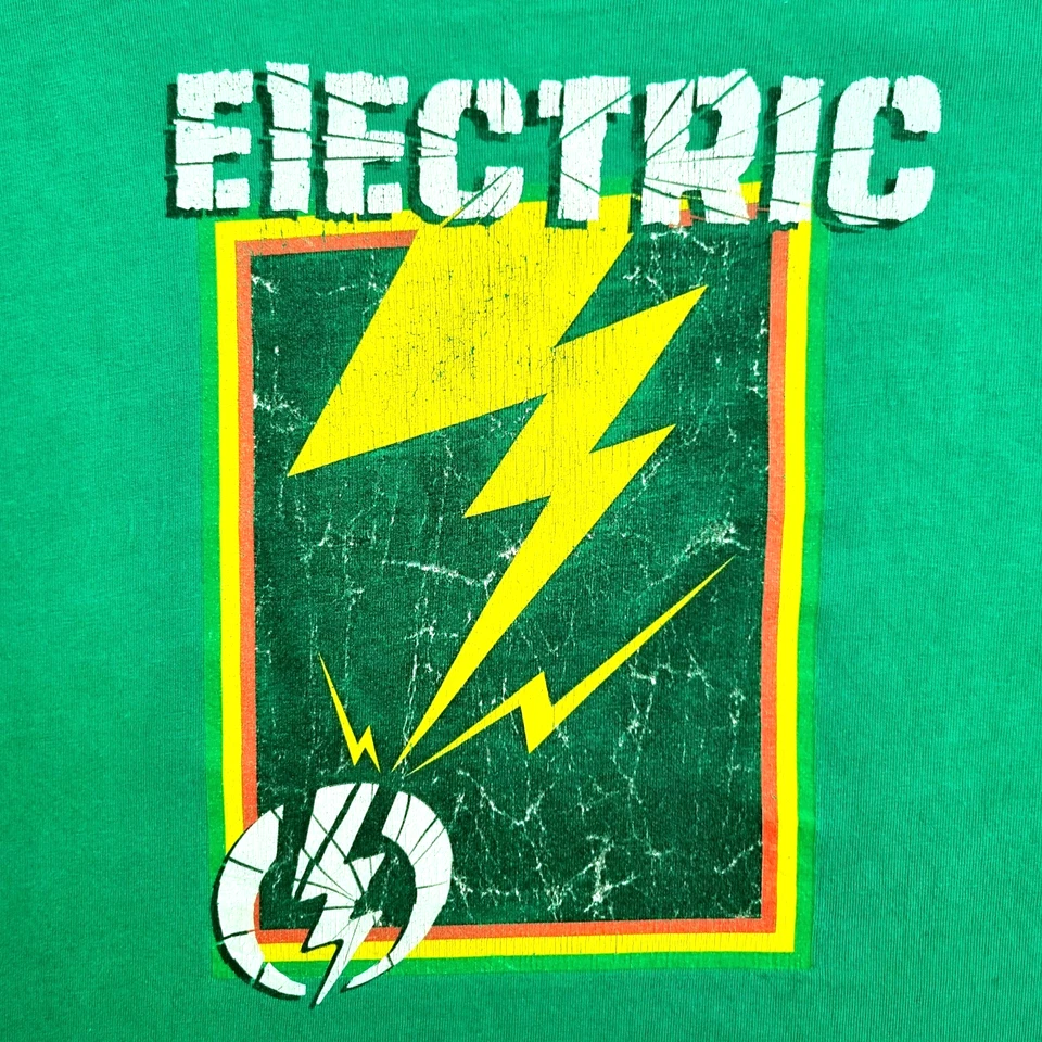 Vintage ELECTRIC Visual Shirt XL Burton Snowboard Bad Brains Oakley Nitro Analog - Image 3 of 4