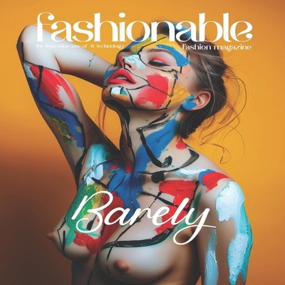 Fashionable Magazine Barely - Where Color Meets Skin and Art Beco