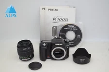 PENTAX K100D 6.1MP Digital Camera Black Body w/ 18-55mm AL Lens #251023r