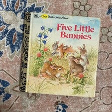 Five Little Bunnies First Little Golden Book Childrens Kids Story Book 2003