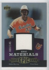 2006 Upper Deck Epic Materials Dark Purple 60/145 Eddie Murray #EM-EM2 HOF 0l2