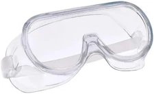 OMWAH Anti-Fog Safety Goggles Clear Lens Wide Vision Adjustable Eye Protection
