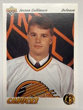 1991-92 91/92 Upper Deck 1991 Draft Choice #72 Jassen Cullimore Canucks ROOKIE