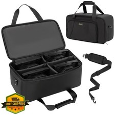 Stage Lighting Bag 4 PAR Lights DJ Case Black Dividers