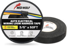 Wire Loom Harness Cloth Tape Electric Self-Adhesive Fabric Tape High Temp for Au