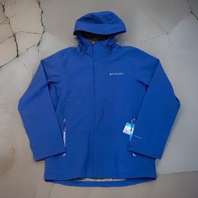 Columbia Omni-Tech Staydry FS Rain Jacket Blue 2107702 New S/Tags Men s L