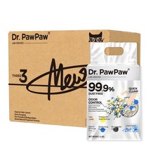 Dr. PawPaw Tofu Cat Litter, Honeysuckle Scent, 18 LBS 3 x 6 LBS Bags 