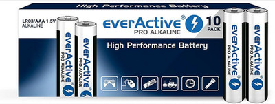 everActive PRO ALKALINE LR03 AAA 1,5V Batterie Micro 10er Packung