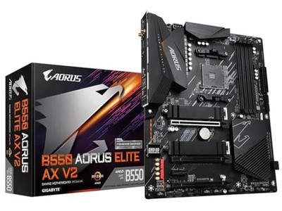 GIGABYTE B550 AORUS Elite AX V2 AMD AM4 ATX Motherboard, Supports Ryzen 5000/...