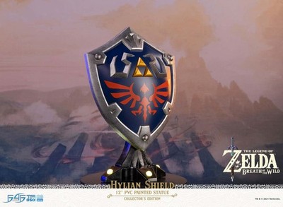 legend of zelda action figure: hylian pvc shield with led lights - first4figures