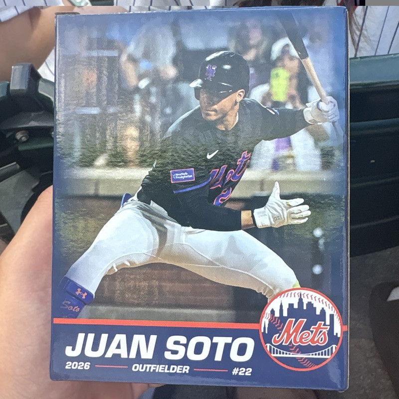 Juan Soto Night BobbleHead /Card June 25, 2026 (Sealed) 