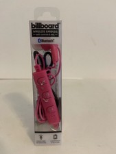 Billboard Bluetooth Wireless Earbuds with Controls  Mic 3 Hr. Music Pink BB2423