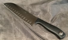 EMERIL WUSTHOF GERMANY 4184E/17 Cm SANTOKU/CHEF KNIFE BLACK HANDLE 6 1/2” BLADE