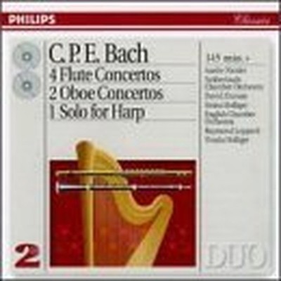 C.P.E Bach: 4 Flute Concertos / 2 Oboe Concertos / 1 Solo for Harp -  CD AIVG