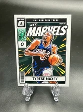 2024-25 Donruss Optic Tyrese Maxey Net Marvels Insert 76ers #19