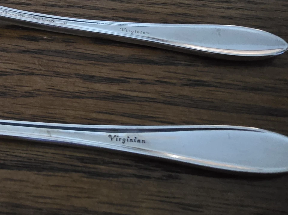 Oneida Sterling Vintage Antique Silverware Place Setting Virginian 7pc Heirloom - Image 3 of 4
