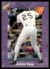 1991 Classic Game Purple Sammy Sosa Chicago White Sox #60