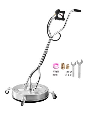 #ad Uimoso 22quot; Pressure Washer Surface Cleaner 4 Wheels Dual Handle 4500 Max PSI $161.99