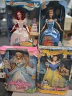 Vintage Disney Princess Barbie Doll Lot of 4  Ariel Cinderella Snow White...