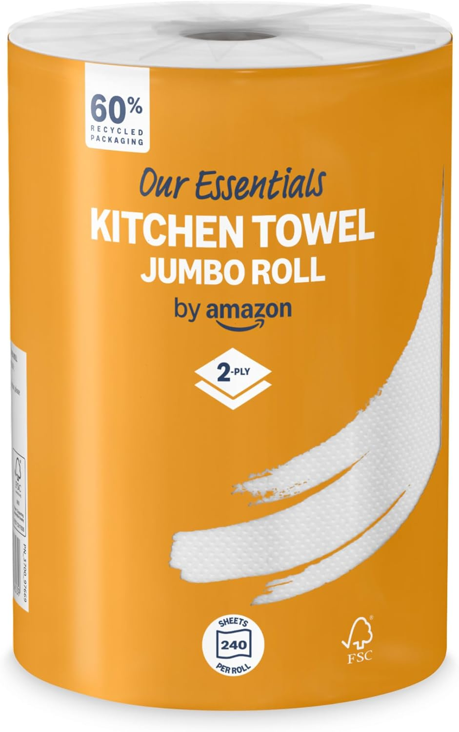 Our Essentials  Kitchen Towel Jumbo Roll 1 Pack, 2-Ply, 240 Sheets