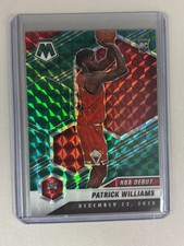 2020-21 Mosaic NBA Debut Green Patrick Williams #267 Bulls Parallel Rookie Card