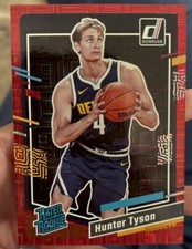 2023-24 Panini Donruss Rated Rookie Choice Red /99 Hunter Tyson #201 Rookie RC