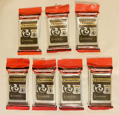 Panini Chronicles Premier League Soccer Cello Pack Sealed 2020-21 LOT of (7)