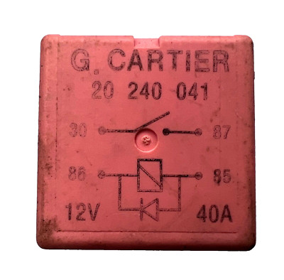 Renault relay 20240041 8200308271 4-pin 12V original G.CARTIER R13
