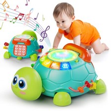 Baby Toys 6 To 12 Months Tummy Time Toy For 1218 Months Musical Turtle Crawling