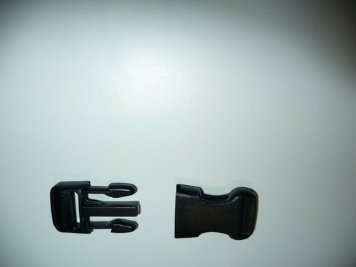 ACW 1 inch X 2.5 inch Black Side Squeeze Plastic Buckle 15 PER pack CSR.1.0 - Picture 2 of 6