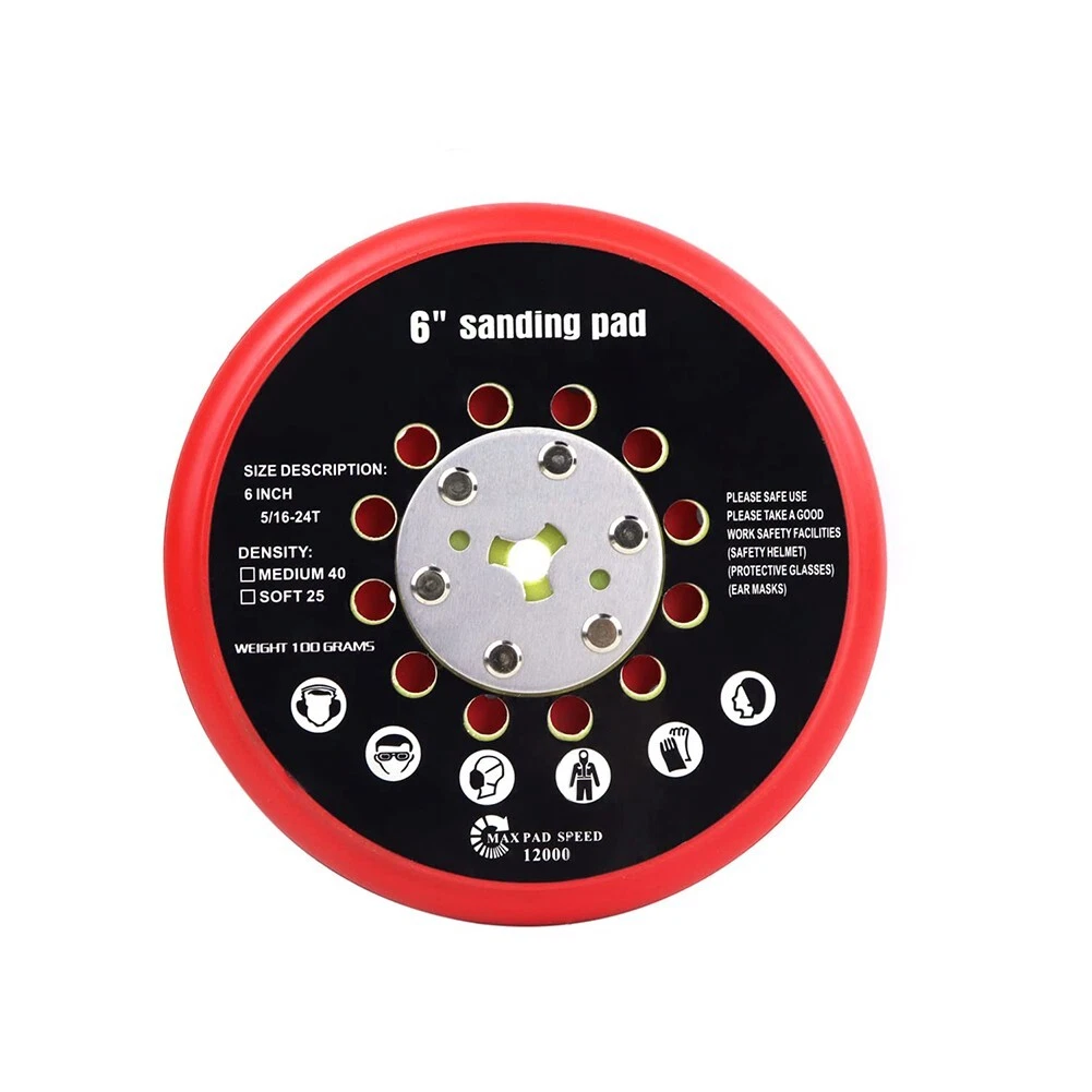 Long lasting Medium Grit Sanding Pad for Bosch RSM6045 6 Inch MultiHole
