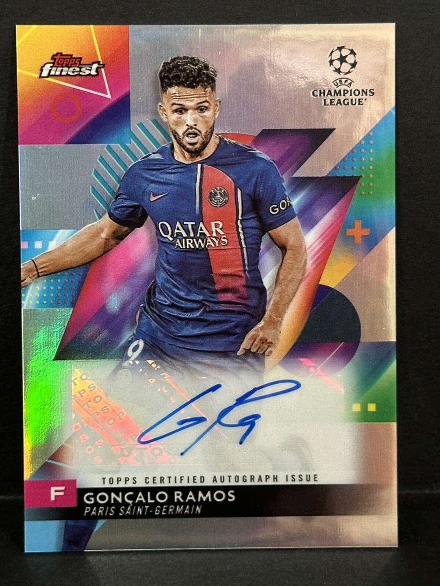 ウィリアムジョセフNew Costal ニューコースタル フィッシングベストレア 2023-24 Topps Finest UEFA Club Competition PSG Goncalo Ramos Auto