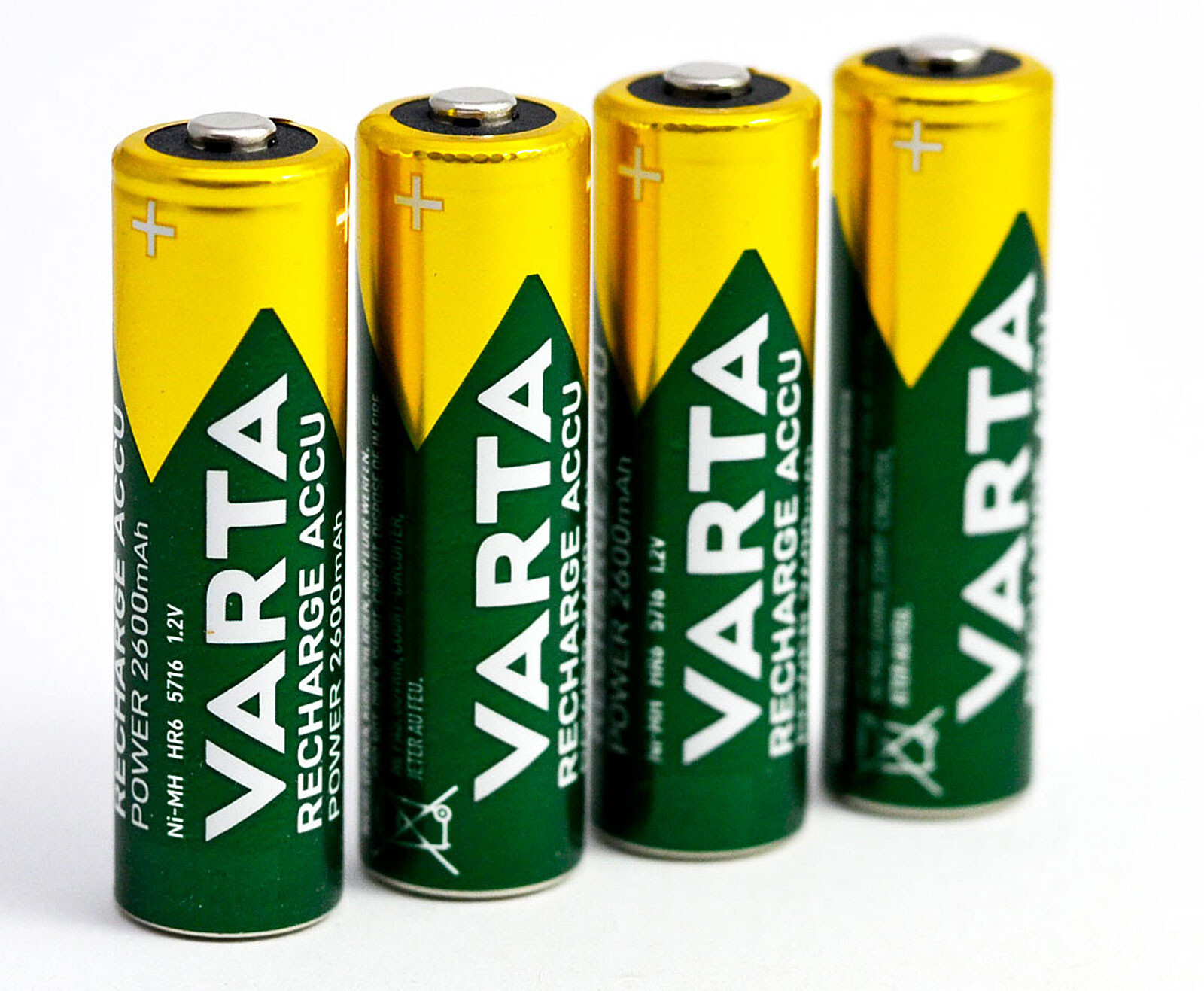 Thumbnail - 4 X Varta Akkus Aa Mignon Hr 6 Type 5716, 2600 Mah / 1,2v Nimh Neue
