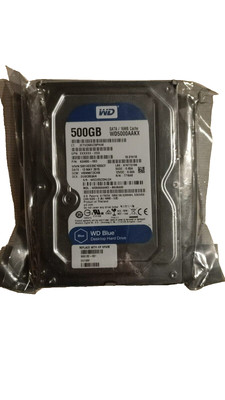 Western Digital Blue 500GB HDD, SATA, 3.5'' Internal Hard Drive (WD5000AZLX)
