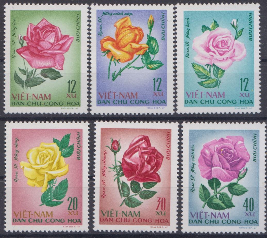 iiMK - ベトナムドン TOP489 - VIETNAM 1988 FLOWERS/ROSES STAMPS SC1823-29 MNH | eBay