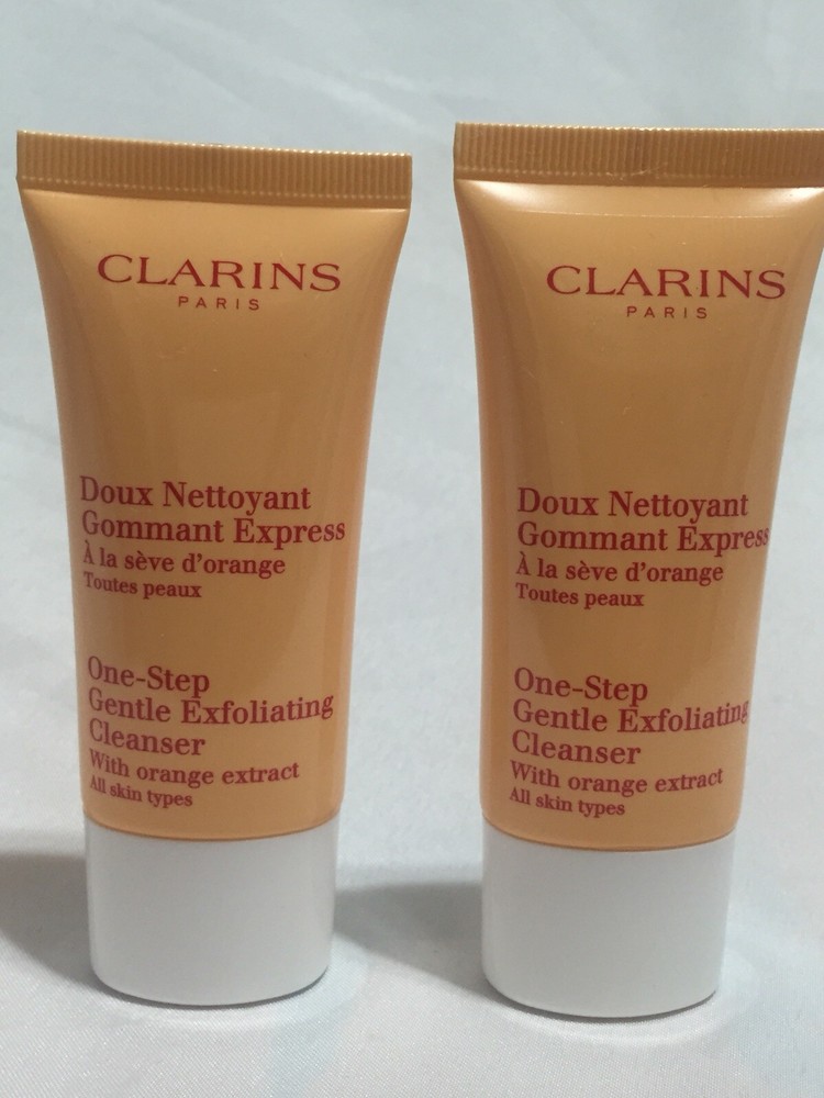 Lot of 2 Clarins One-Step Gentle Exfoliating Cleanser 30ml / 1oz Each Sealed